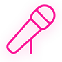 karaoke logo in pink