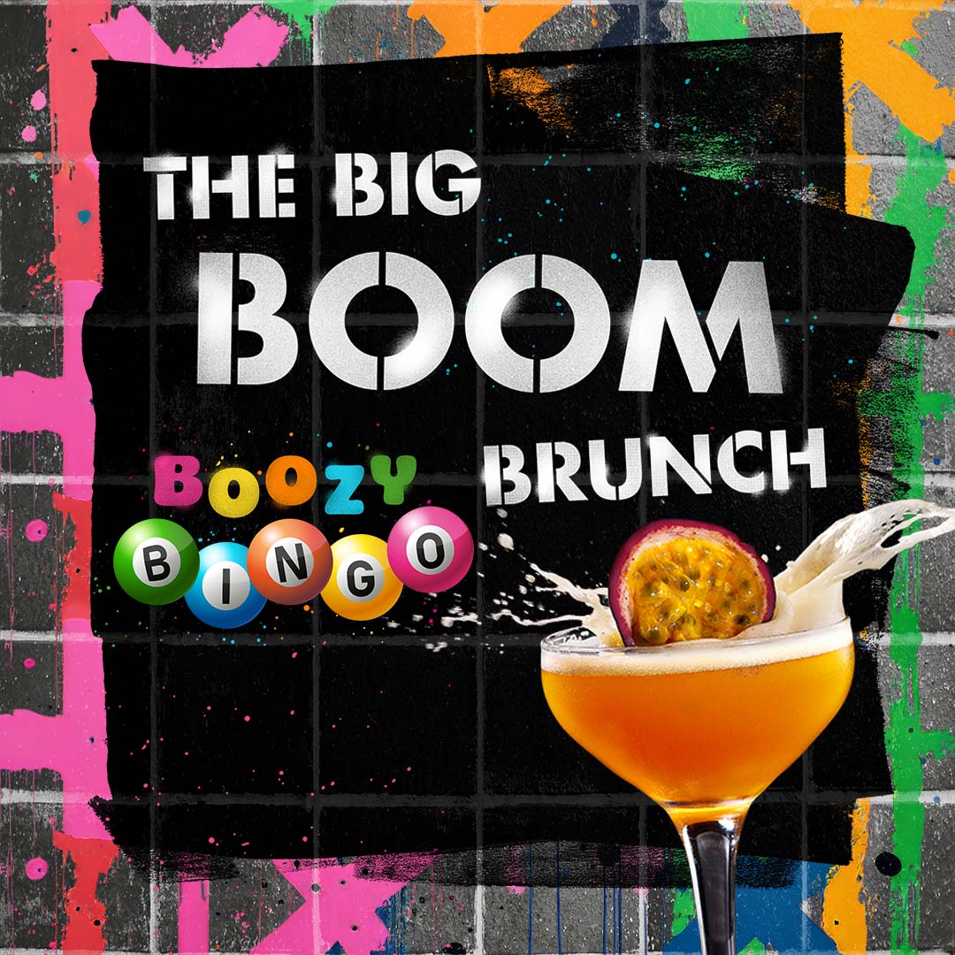 BRAND NEW! THE BIG BOOM BOOZY BINGO BRUNCH