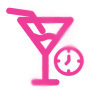 Happy Hour icon in pink