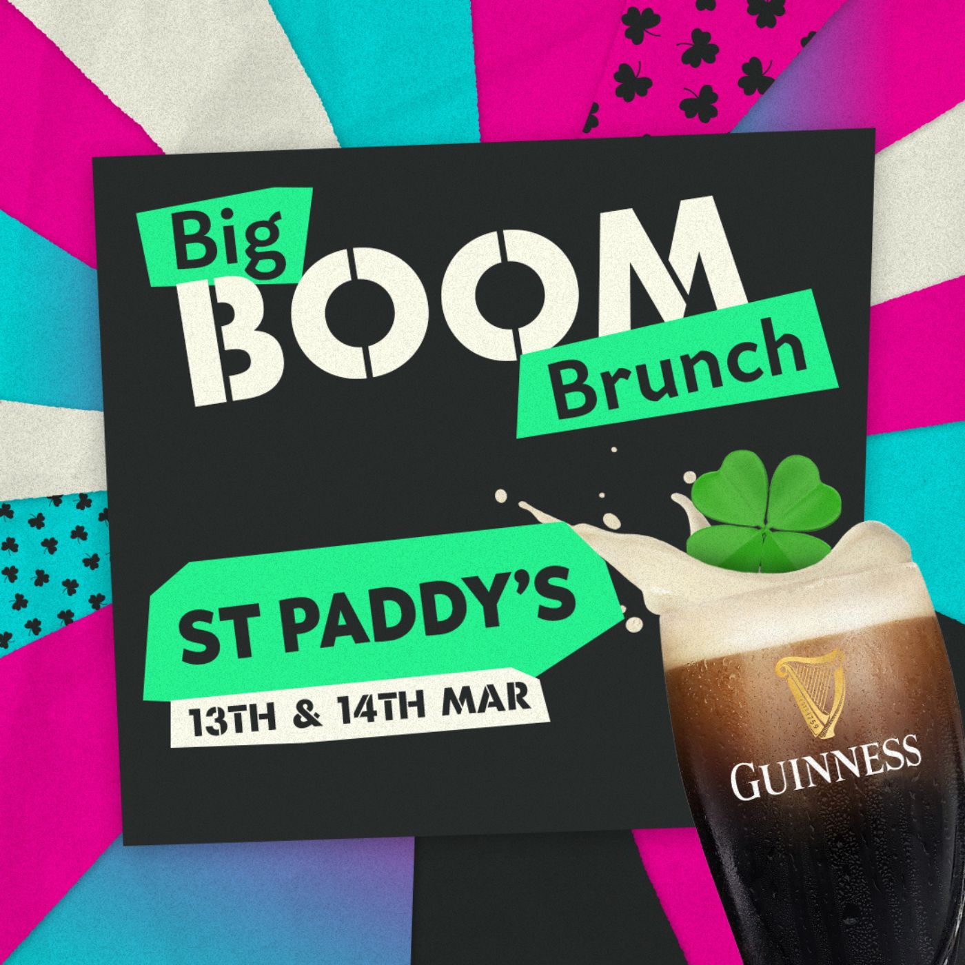 THE BIG BOOM<br>PADDY’S DAY BRUNCH